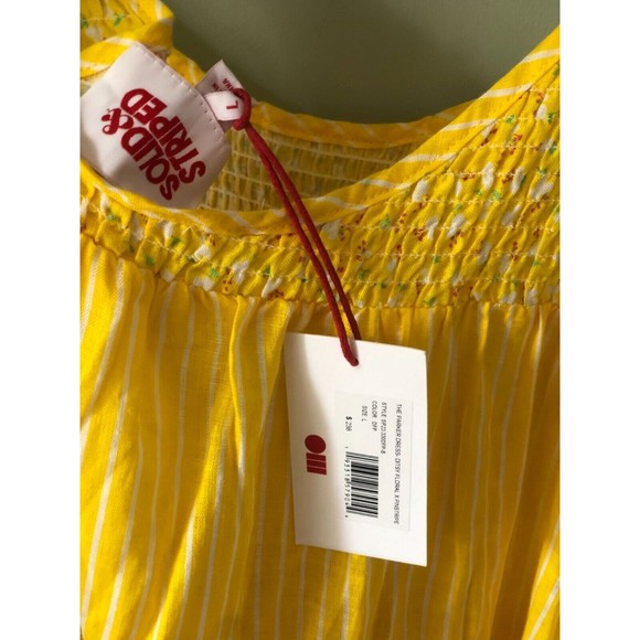NWT Solid & Striped The Parker Dress in Ditsy Floral Yellow - Picture 7 of 7
